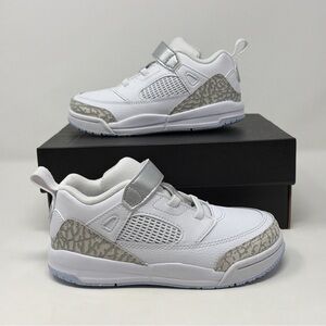 Jordan Spizike Low TD White Neutral Grey 10C Toddler Store Model w Box